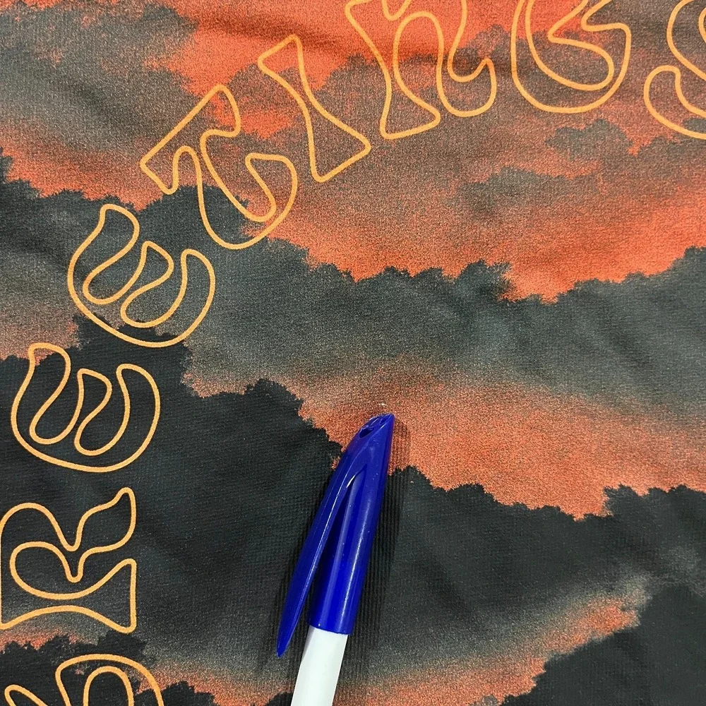 Adidas Shirt Mens M Orange‎ Black Greetings From Freedom Center Logo Graphic